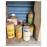 Vintage cans of cooling system cleaner