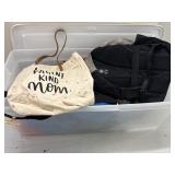 Tote with Assorted Bags & backpacks