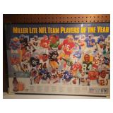 Miller Lite NFL Team Players of the Year Poster