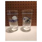 Vintage Cowboys Pint Glasses