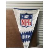 (E) Lite Beer NFL Penant 55x26