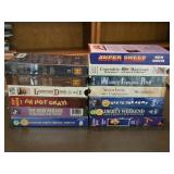 (13) VHS Tapes Many New & Sealed