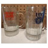 (7) Miller HighLife and Lite Beer Mugs