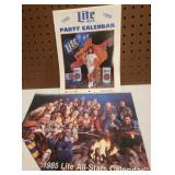 1989 Party Calender and 1985 Lite All-Stars