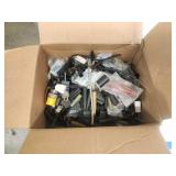 Box of Electrical Parts and Mounts Used for Neon