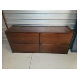 4 drawer filing, cabinet dresser. 66 inches by 18