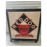 Red Dog Rolling Cooler