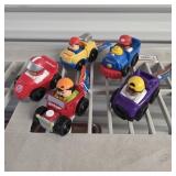 (5) Fisher Price Wheelies