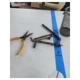 Allen keys and needle nose pliers