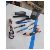 Socket drives grout tool and brushes