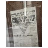 The Houston Chronicle Dec 8, 1941 *Reprint*