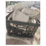 Crate of Yarn and Twine Spools