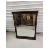 VTG Recatangular Mirror w/Reeded Columns &