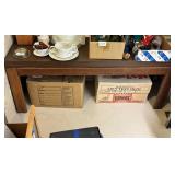 48ï¿½x17ï¿½x18ï¿½ Wooden Table ITEMS NOT INCLUDED