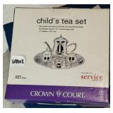 NIB Crown Court Silver Plated Childï¿½s Tea set