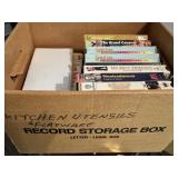 Box of Vintage VHS tapes