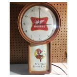 Miller High Life Light up Clock *needs bulb*