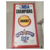 Signed 1994-1995 Houston Rockets NBA Champions