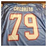 Sz Large NFL Houston Oilers 'Childress 79' Jersey