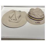 (2) LSU Tigers branded hats