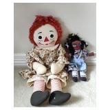 RAGGEDY ANNE DOLL & FRIEND