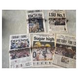 Collection of Vtg Newspapers front pages