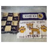 LSU Knit Throw Blanket, Rug & Banner