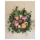 Easter Wreath (2) Easter Baskets w/Eggs & Cake