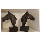 Pair of 9' Bronze Horse Bookends