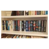 Clive Cussler Novels Entire Shelf