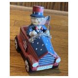 Uncle Sam Santa Driving a Car' Christmas decor