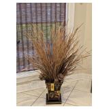 Dried Arrangement in Metal Pot