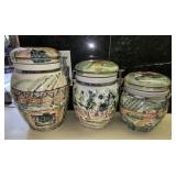 3-Piece Michael Sparks Ceramic Canister Set by