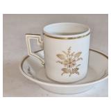 Richard Ginori Porcelain Demitasse Cup & Saucer