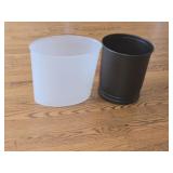 (2) Small Trash Cans