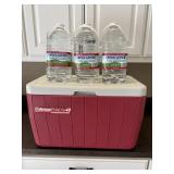 Coleman Poly Light 48qt Cooler & (3) New Gallon
