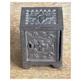 Antique Cast Iron Still Bank Key Lock Safe No. 50