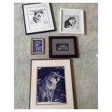Framed Prints w/Wolves and Alaskan Malamutes