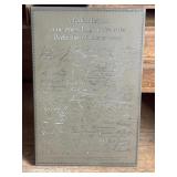 Replica Plaque of the Declaration of Independence