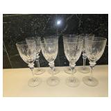 (8) Crystal Wine Glasses