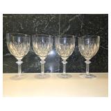(4) Crystal Goblets