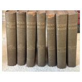 Collection of vintage hardbound books titled 'The