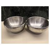 (2) Stainless Bowls