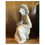 8.5' Western Themed Cowboy Figurine Stoneware