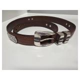 Sz 40 LSU Leather Belt