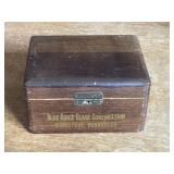 7.5' x 6'x4' Antique Wood Box Advertising Storage