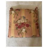 Floral Chair Pad or Cushion 21ï¿½x21