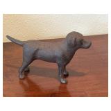 Vintage Cast Iron Labrador Retriever Dog Figure