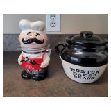 Chef Canister & Stoneware Jar