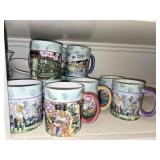 (11) Michael Sparks 'In the Garden' Ceramic Mugs